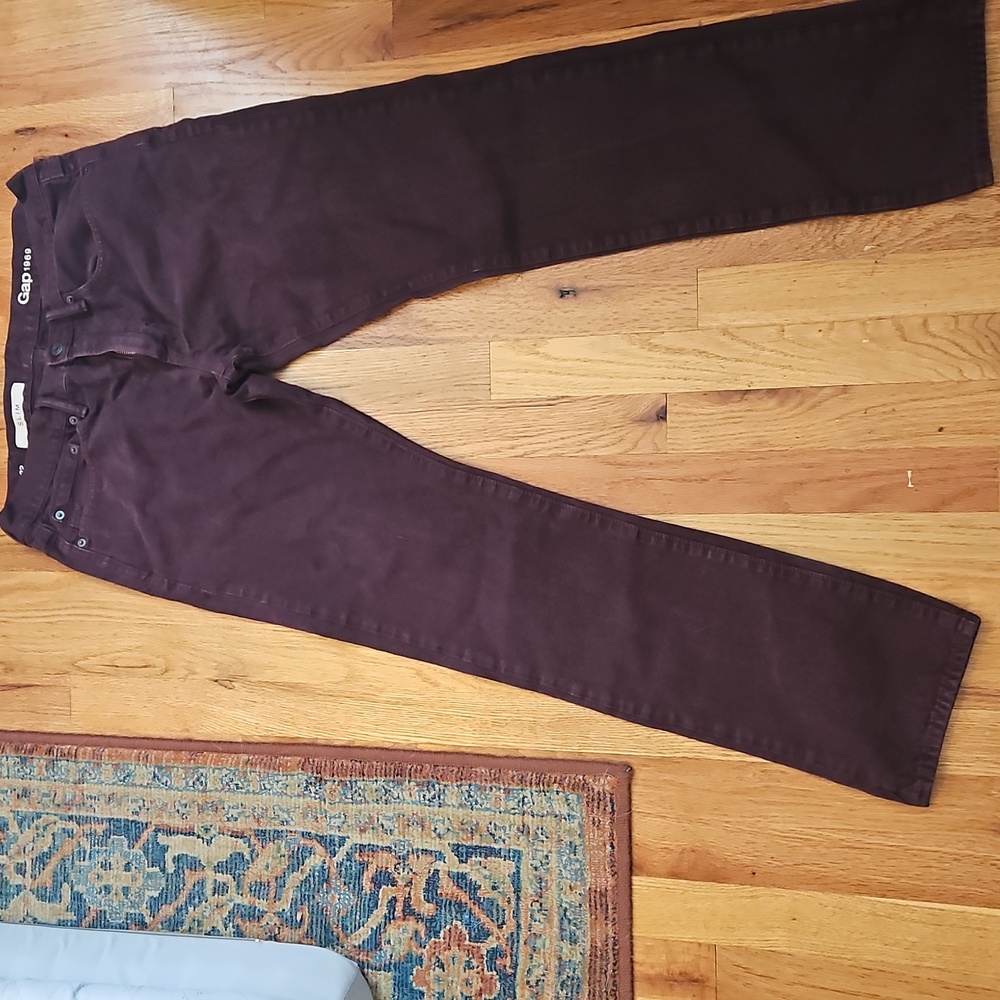 Gap Jeans Mens 32x32 1969 Purple 100% Cotton Mid Rise Slim